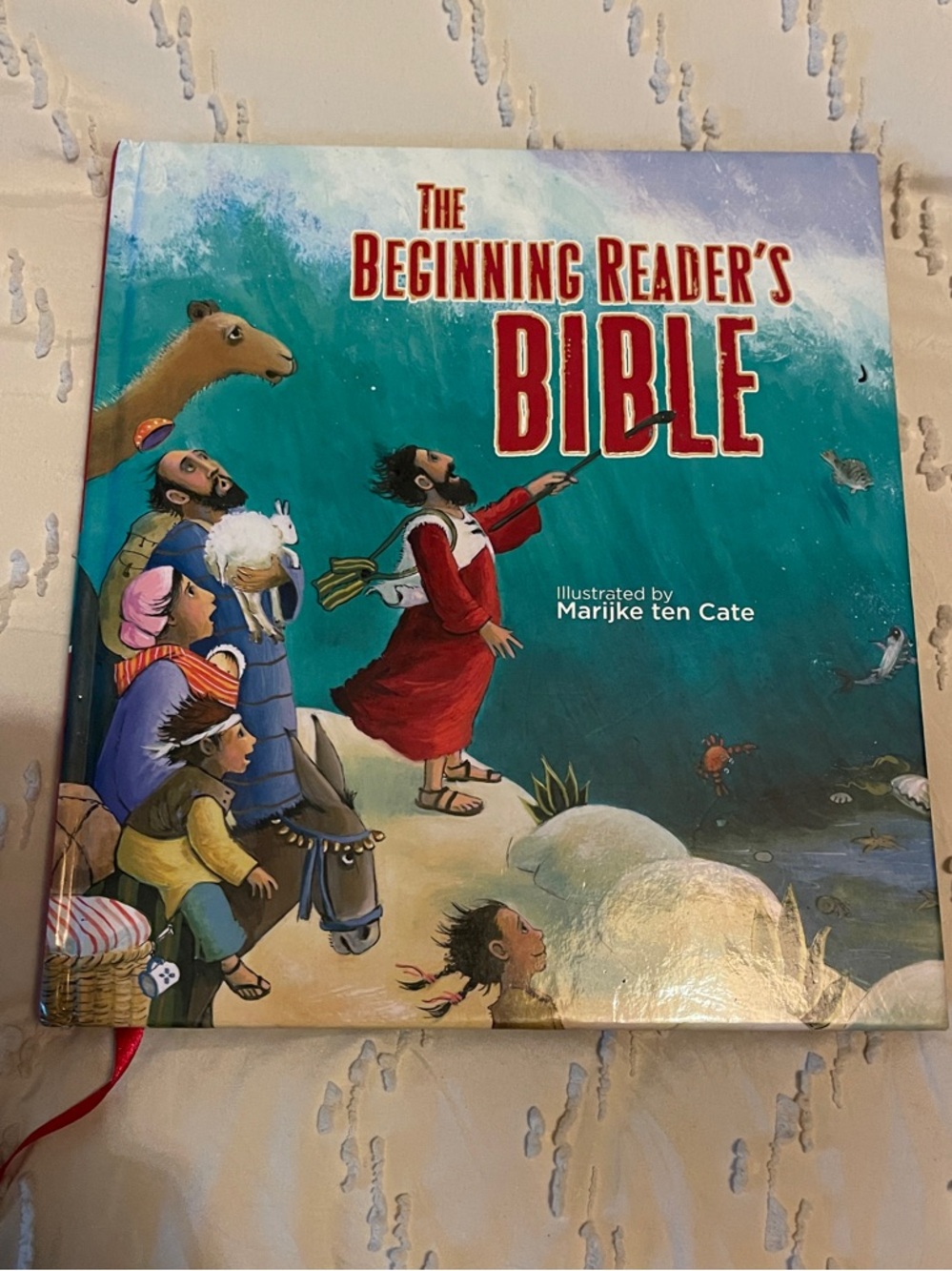 The Beginning Reader's Bible - Blue Hardcover Illustrated Children's Bible